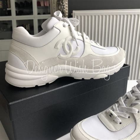 chanel white sneakers 2019|chanel white sneakers for women.